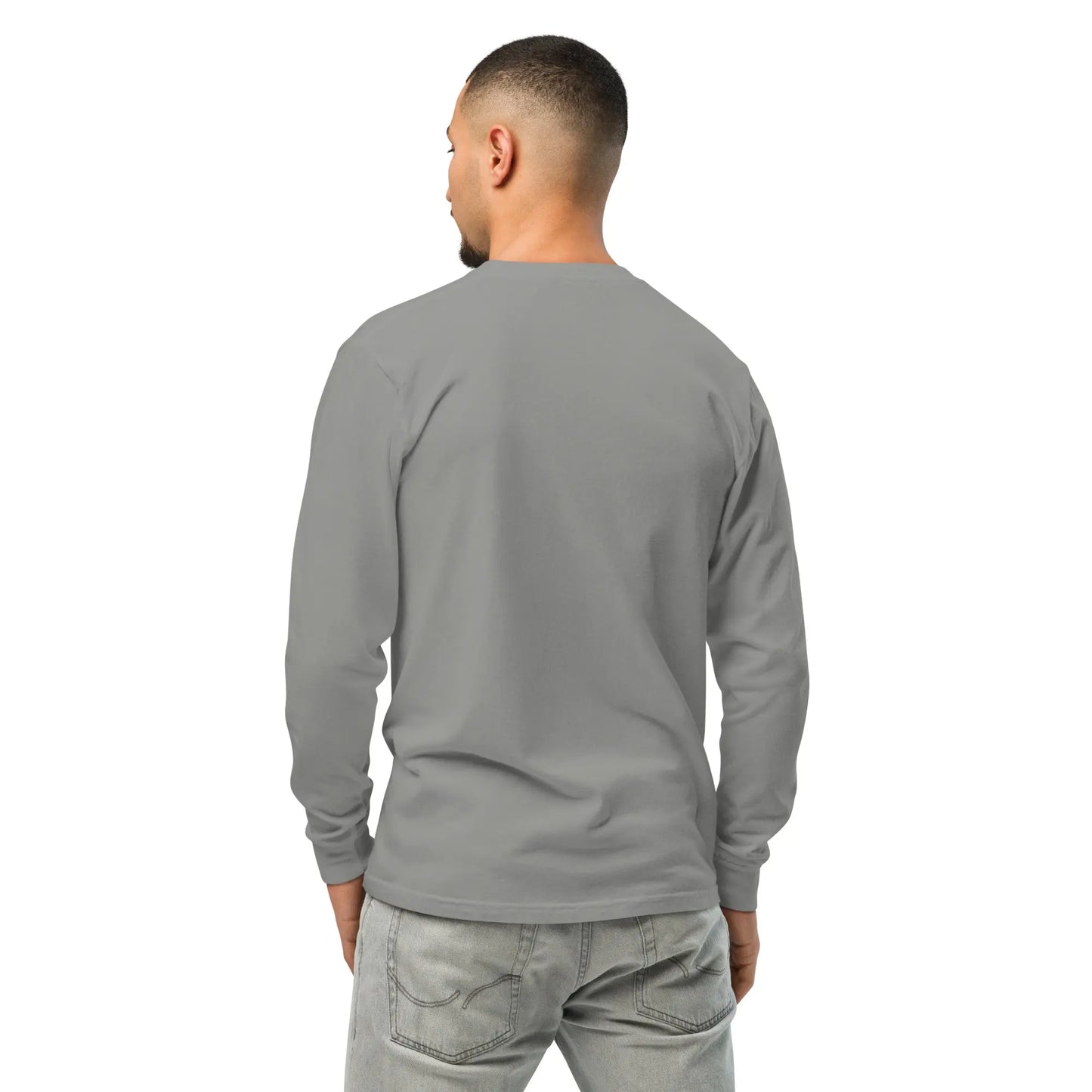 Garment-dyed heavyweight long-sleeve shirt-Nodext Fashion