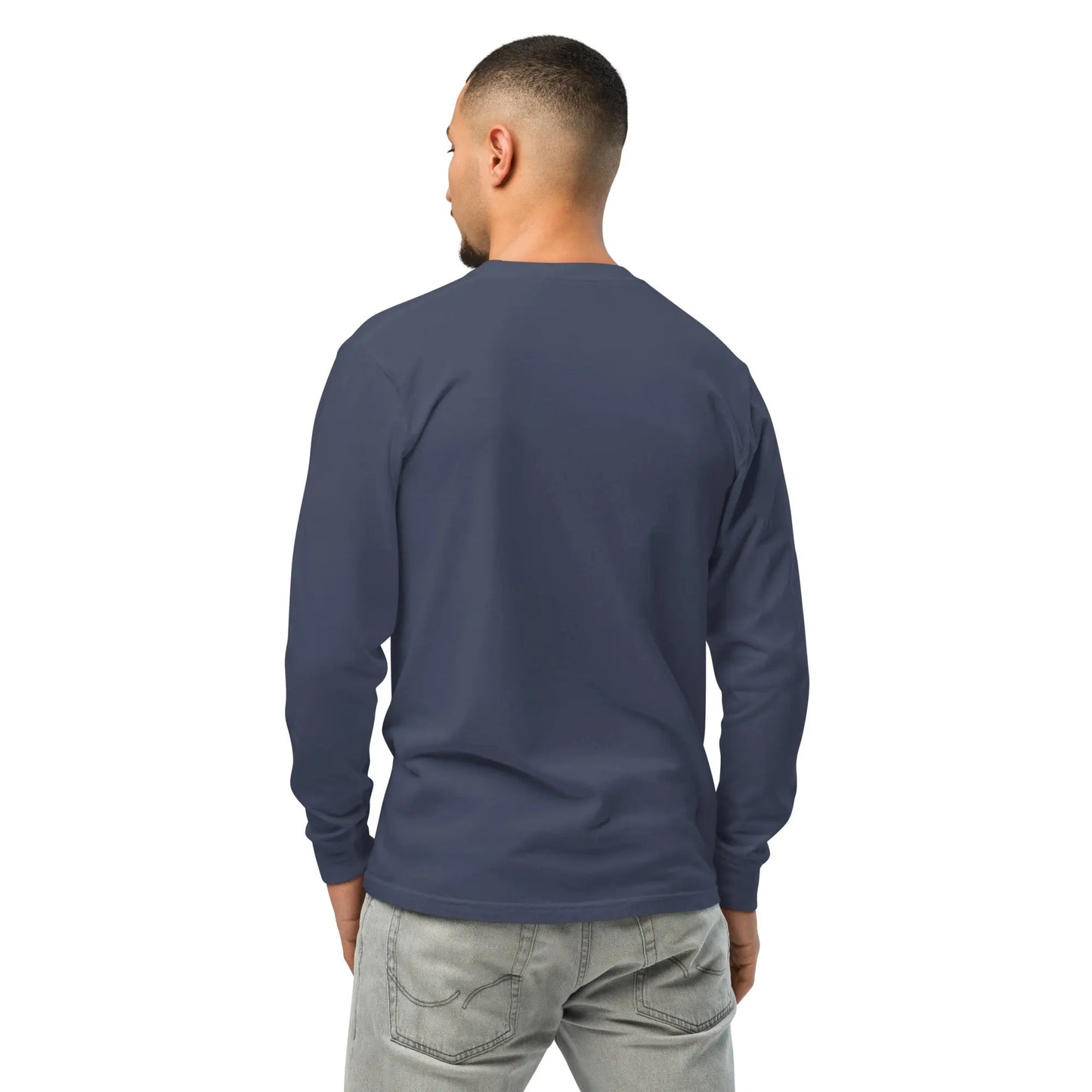 Garment-dyed heavyweight long-sleeve shirt-Nodext Fashion